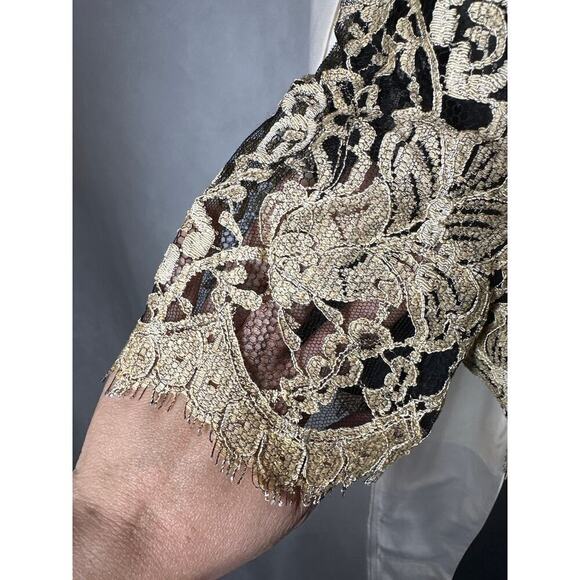 Vintage Liz Claiborne Night Formal Party Midi Dress Size US 10 Made in USA - Picture 11 of 11